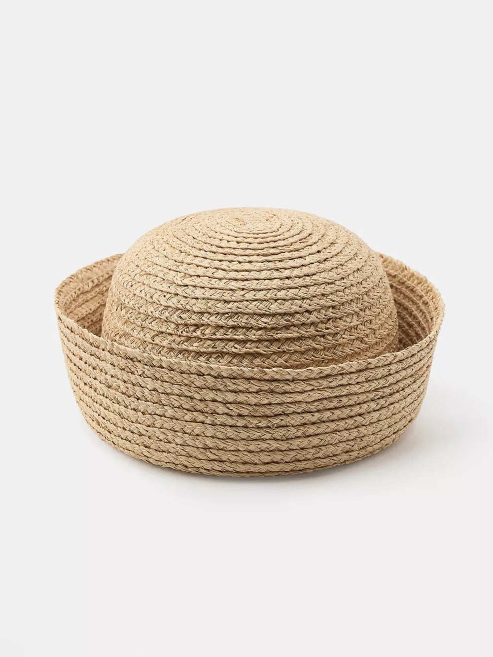 Zara 100% RAFFIA SKIMMER HAT